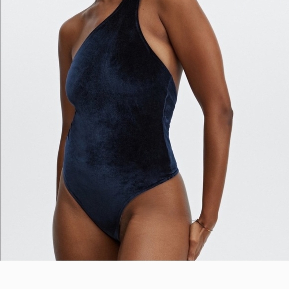 Fabletics Midnight Blue Asymmetrical Bodysuit